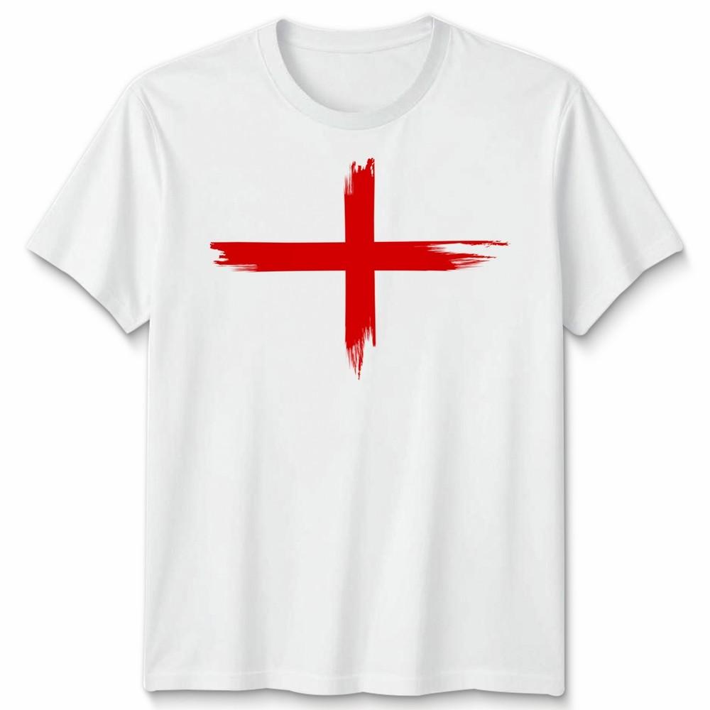 England St George Faded Flag Unisex Tshirt Top
