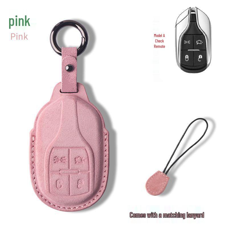 

Maserati Key Case: Premium Suede with Genuine Leather Buckle for Levante & Ghibli.