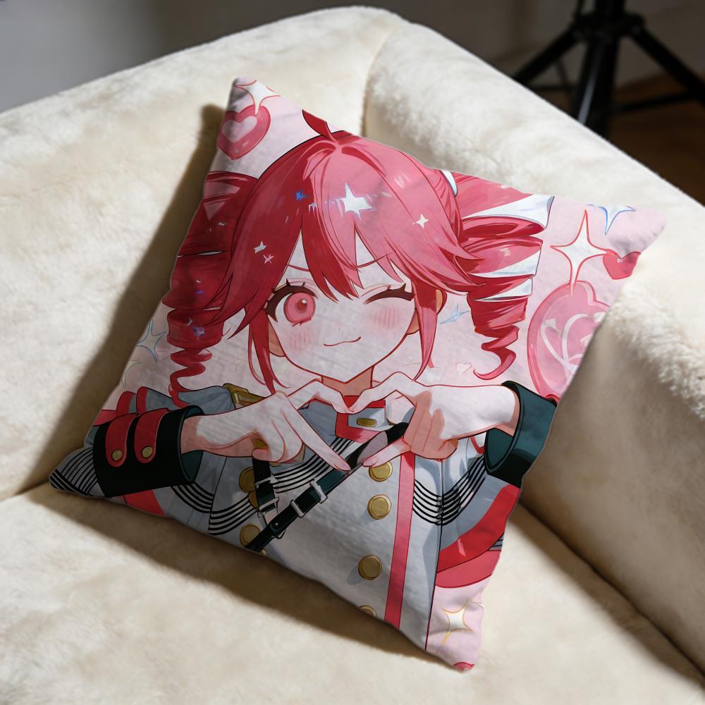 Fashion KKasane Teto iou Cushion Cover Soft Decorative Pillow Case Suitable for Bedroom Sofa Car Travel Use