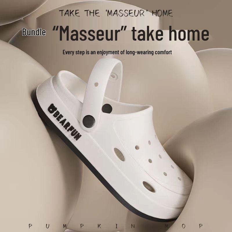 

New Arrival: Odorless, Quiet, Thick Sole, Cartoon, Versatile, Non-Slip, Perforated, Height-Increasing Closed-Toe Shoes for Outdoor Summer Wear, Unisex 36-37 (Recommended for 35-36 feet)