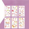 6Pcs/set Kids Space Themed Temporary Tattoos Fantasy Planet Designs Fun Preschool Party Favors Stickers
