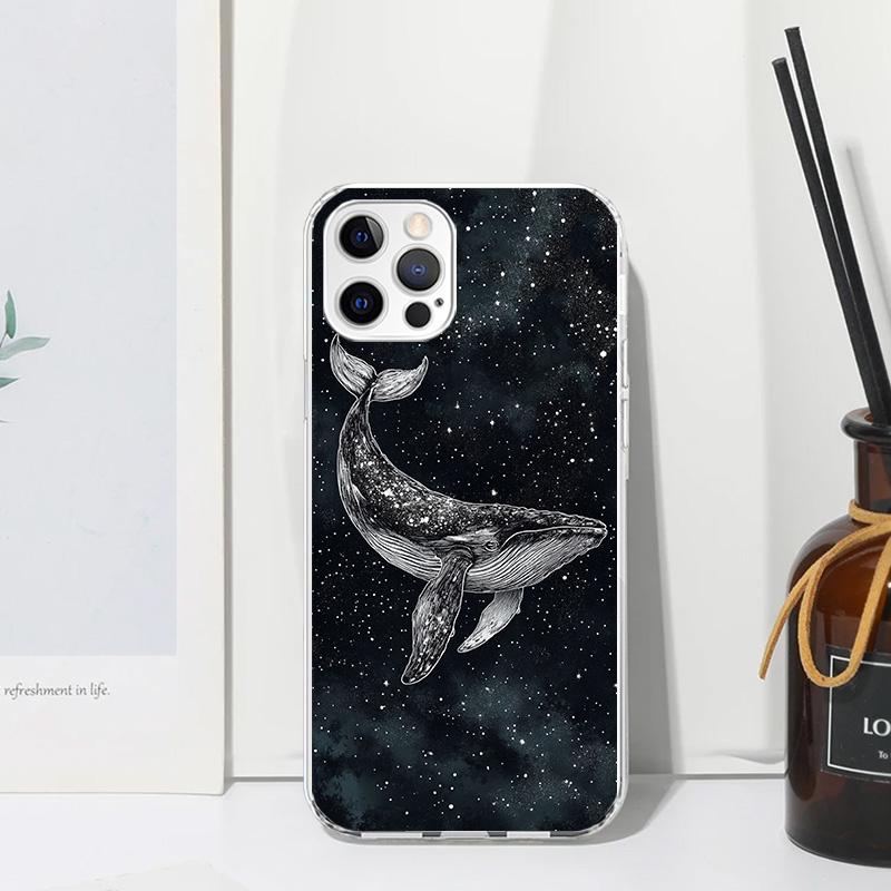 Humpback Whale Sea Giant Phone Case For Iphone 17 Air 16 15 Plus 16E 14 Pro Max 13 Mini 12 11 7 8 SE Fundas Soft Back Cover 17 A