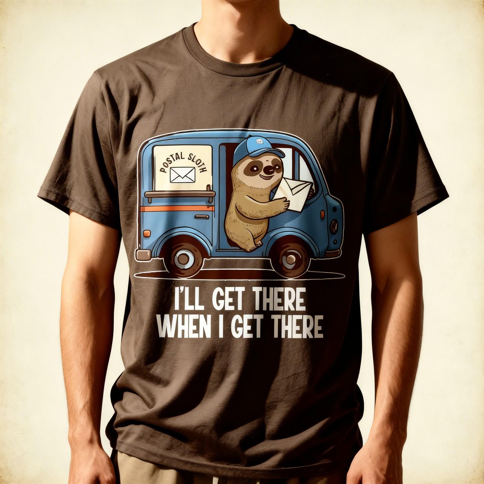 Postal Worker Funny Delivery Mailman Design Funny Unisex T-Shirt M