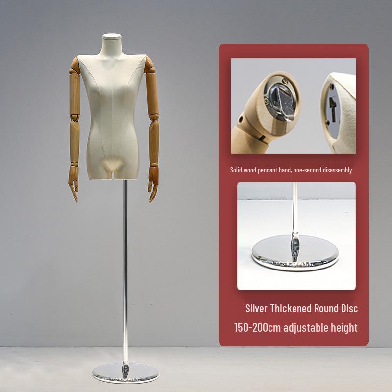 Korean Women's Clothing Store Mannequin: Pendant Arm Flat Shoulder Display Stand