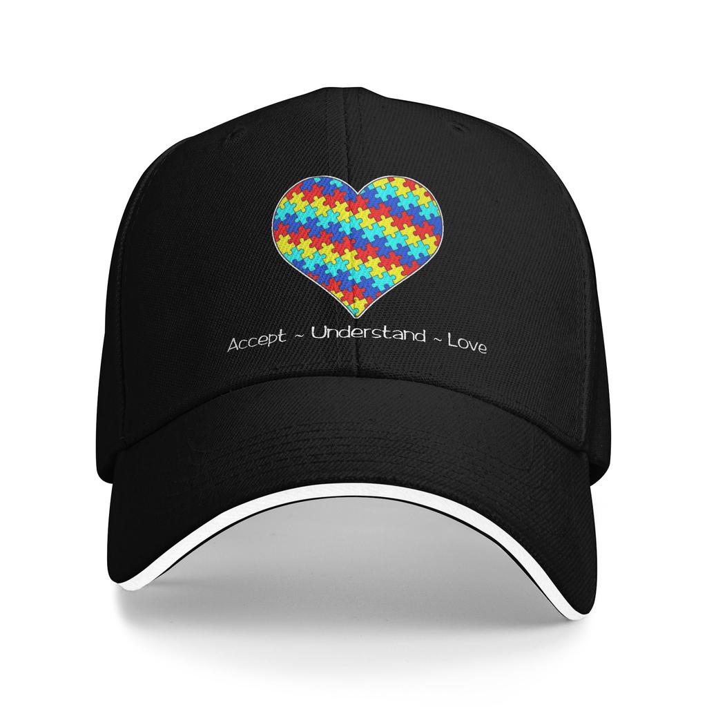 Autism Awareness Respect Love Support Merch Unisex Women Baseball Caps Trucker Hat Retro Daily Headwear Adjustable Snapback Hat
