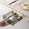 Space Saving Drawer Storage Box Slide Buckle Hidden Office Organizer  Table Under