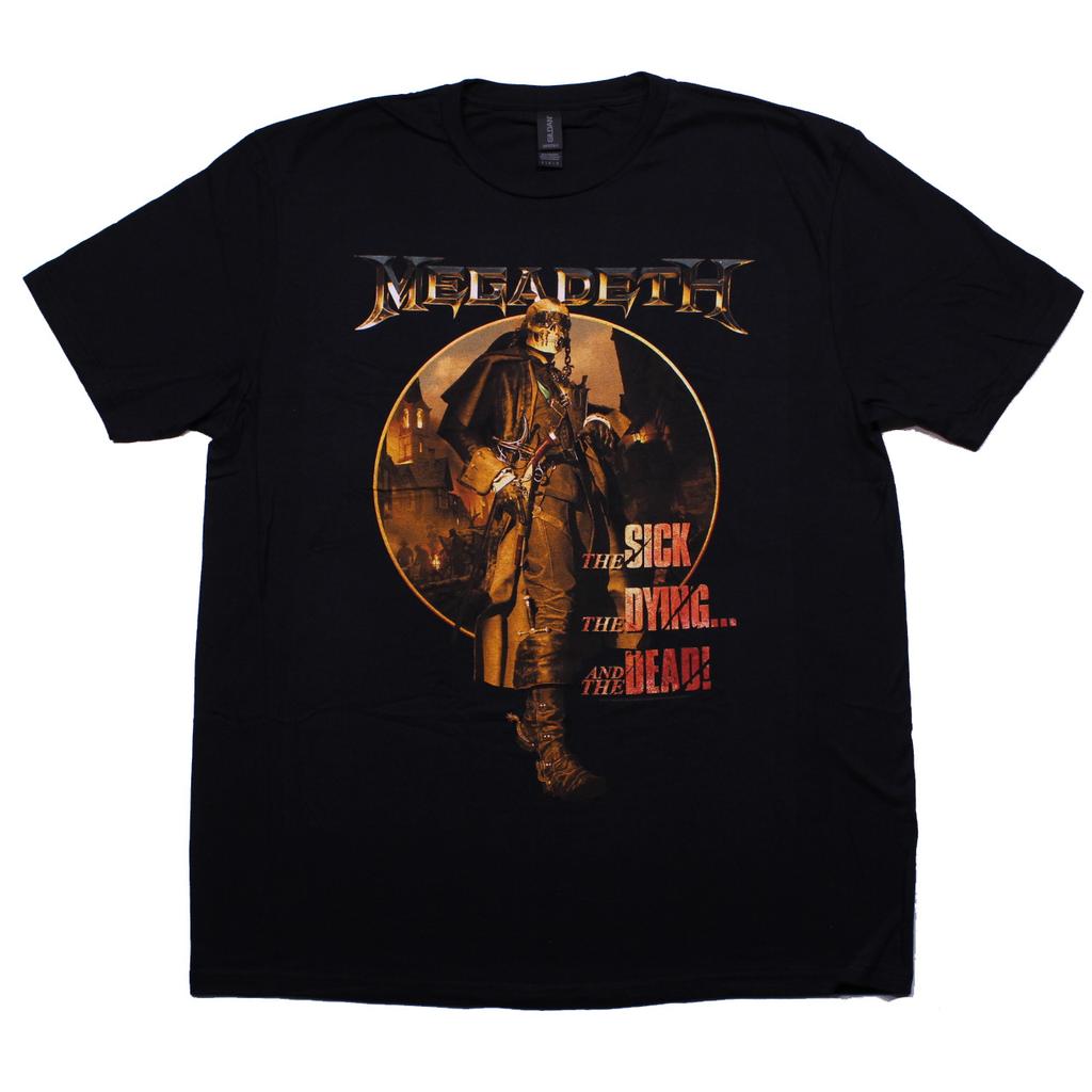 Vic Head Grid Megadeth Band TShirt Cotton Graphic Tee Unisex Unisex Summer Streetwear