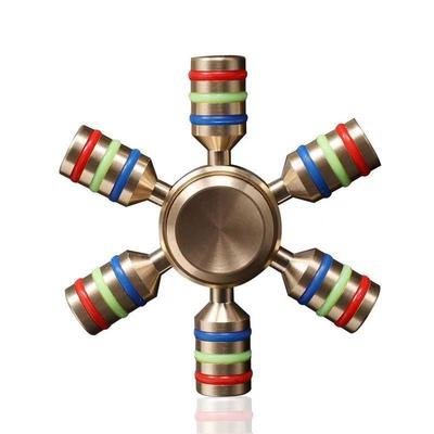 Misiņa fidget spinner metāla varavīksnes vērpējs vara gultņa vērpējs autisma pieaugušajiem pret stresa mazināšanu rokas vērpējs rotaļlietu vērpējs