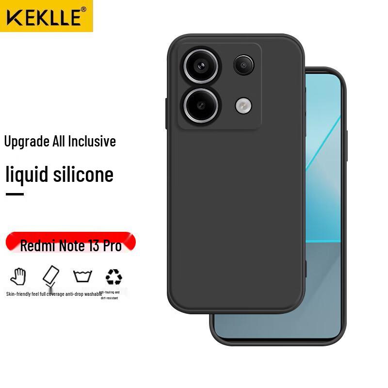 KEKLLE Redmi Anti-Drop Liquid Silicone Phone Case