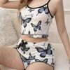 Butterfly Print Women's Camisole and Shorts Homewear Set