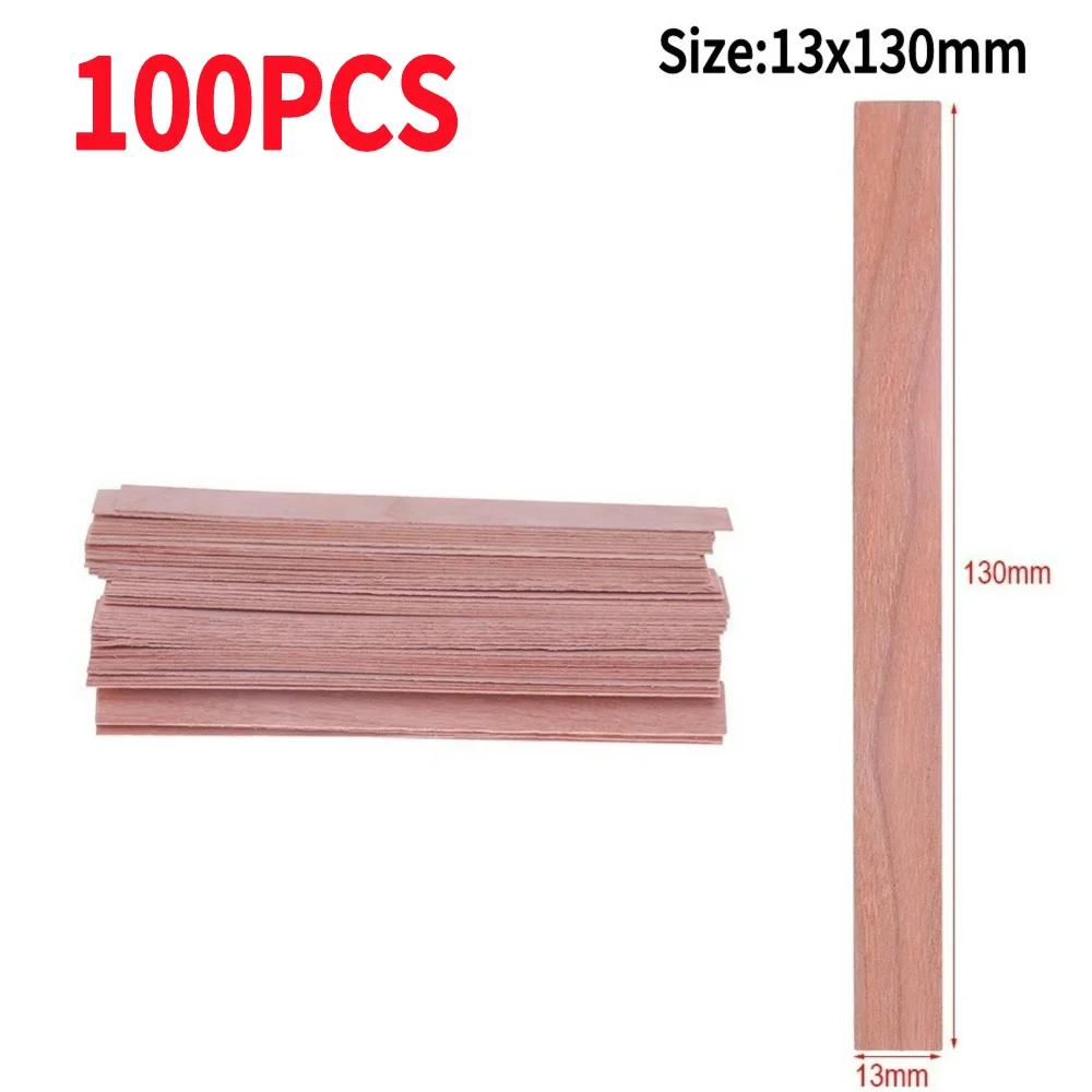 50/100 STuks Houten Kaarsenlonten Rookloze Kaarsenlonten Handgemaakte Kaarsen Soja of Soja Paraffine voor DIY Kaarsen Maakbenodigdheden Gereedschap