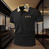 Men's Polo Shirt with a 2button Placket and Color-blocked Collar- Soft and Comfortable Against the Skin,perfect for Casual,athletic,and Everyday Wear