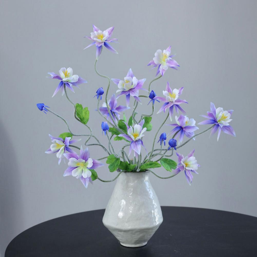 Realistic Fake Flowers Office Desk Plants Realistic Faux Flower Bouquets for Home Office Decor Artificial Flowers for Wedding