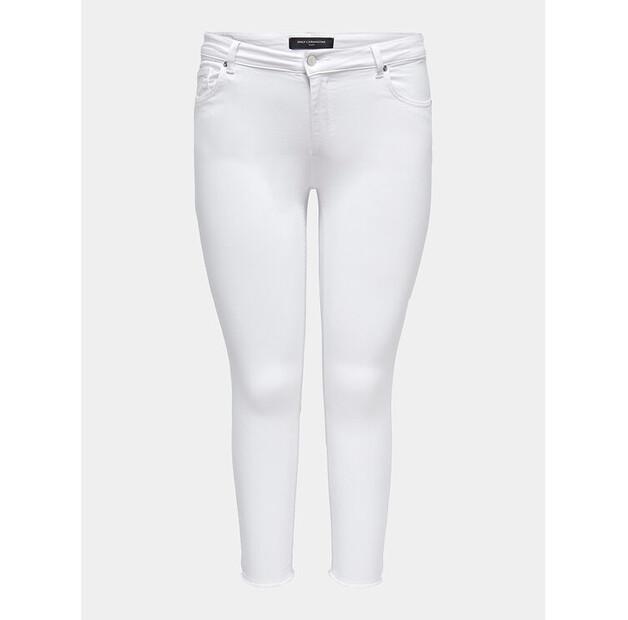 Джинсы ONLY Carmakoma Willy 15176825 белый Skinny Fit
