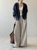 Artistic Retro Long-Sleeve Linen Cardigan - Lightweight, Loose-Fit Sun Protection Top