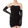 70cm Extra Long Sexy Women Transparent Elasticity Mesh Tulle Solid Gloves Opera Halloween Costume Cosplay Party Dance Gloves
