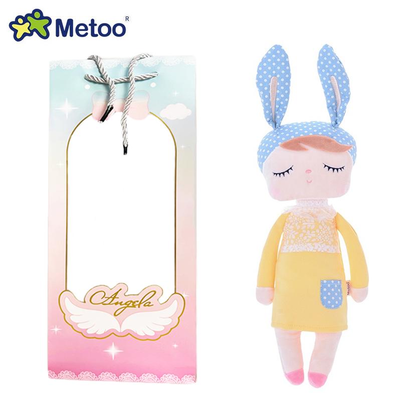 Non-Toxic Metoo Dream Angel Plush Doll Baby Vintage Bunny Doll With Gift Box Kids Soft Toys Birthday Gift