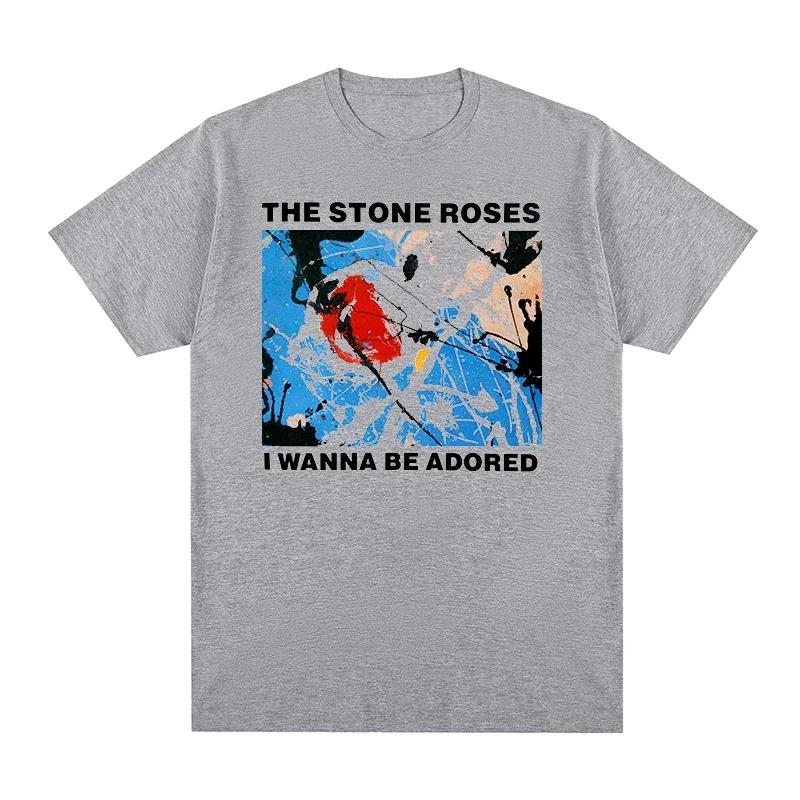 Tričko The Stone Roses Wanna Be Adored Bavlna Pánské Dámské Tričko Nové Tričko Tričko Dámské Topy Unisex Retro Topy Pro Každodenní Nošení