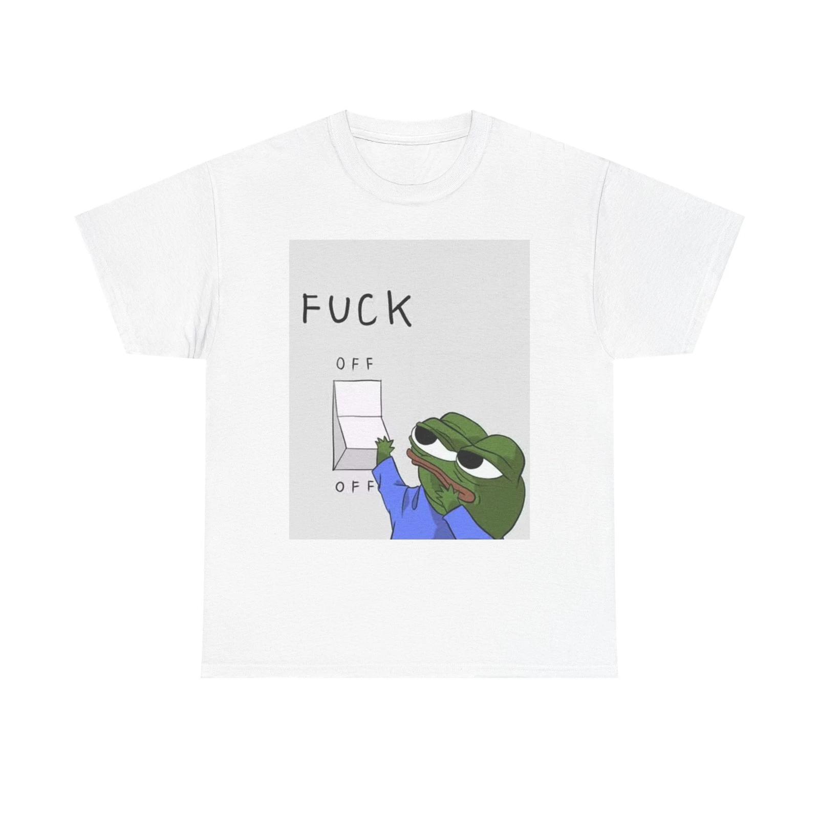 Men s and Women s T-shirts Frog Meme Graphic M