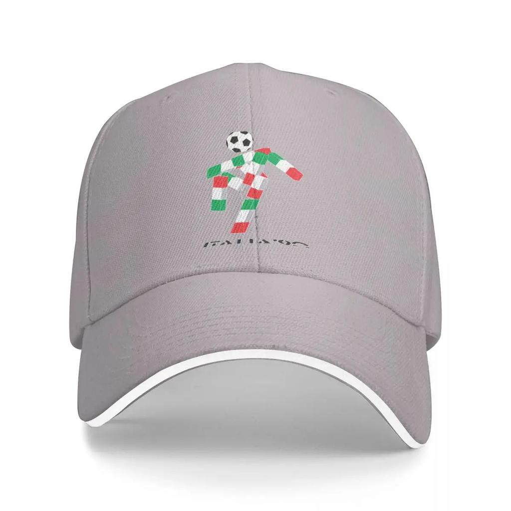 Italia 90 Footballer Logo Baseball Cap Funny Hats Designer Hat Vintage Birthday Women Beach Fashion Men's