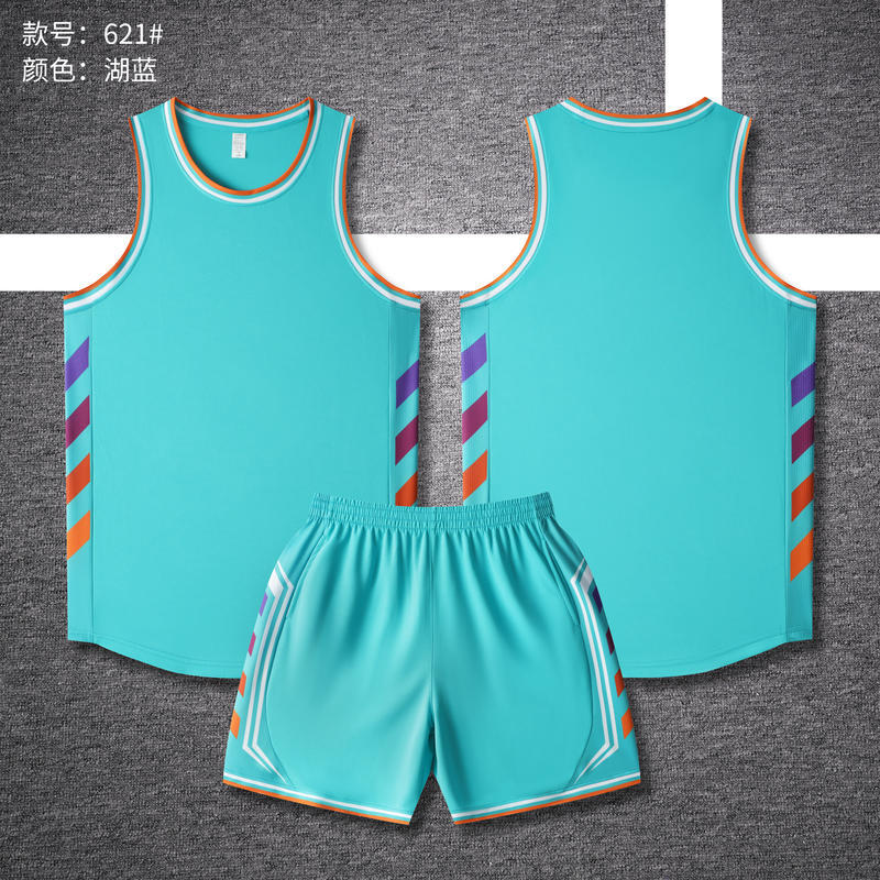 New American basketball jersey set Summer camp adult children's quick-drying jersey Game training basketball jersey