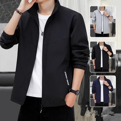 New Spring Jacket Men's Stand Collar Casual Business Men's Good-fitting Jacket Men's Large Size Sports Outdoor Men's Clothing