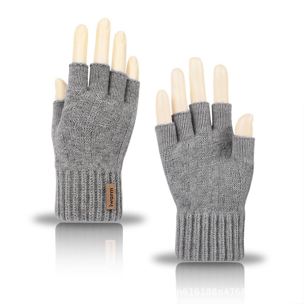 IWarm Gants Tactiles en Laine d'Alpaga: Tricot Unisexe Temps Froid pour Automne et Hiver