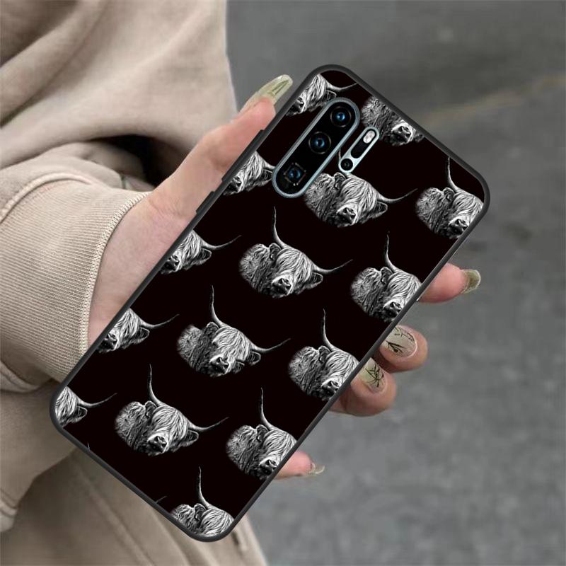 Highland Cows For Huawei Nova 11i 8i 7i 3i Nova 9 10 SE 5T Y60 Y70 Y90 Y91 Y61 P20 P30 P40 Lite Pro Case