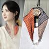 Magnetic Pearl Buckle Silk Scarf