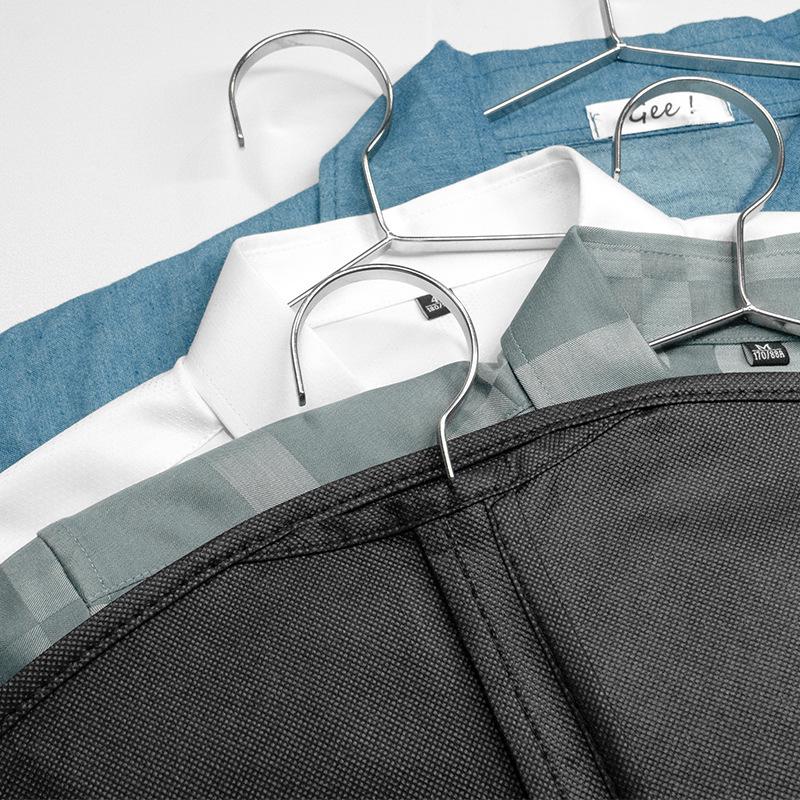 Transparent Non-Woven Garment Storage Bag with Zipper, Dustproof Household Clothing Organizer