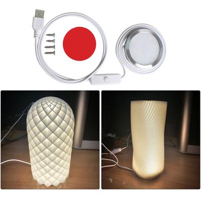 3D Printer Custom LED Creative Lighting Kit Suitable for Crafting Pure White Nightlight Models 3D Printer Accessories
