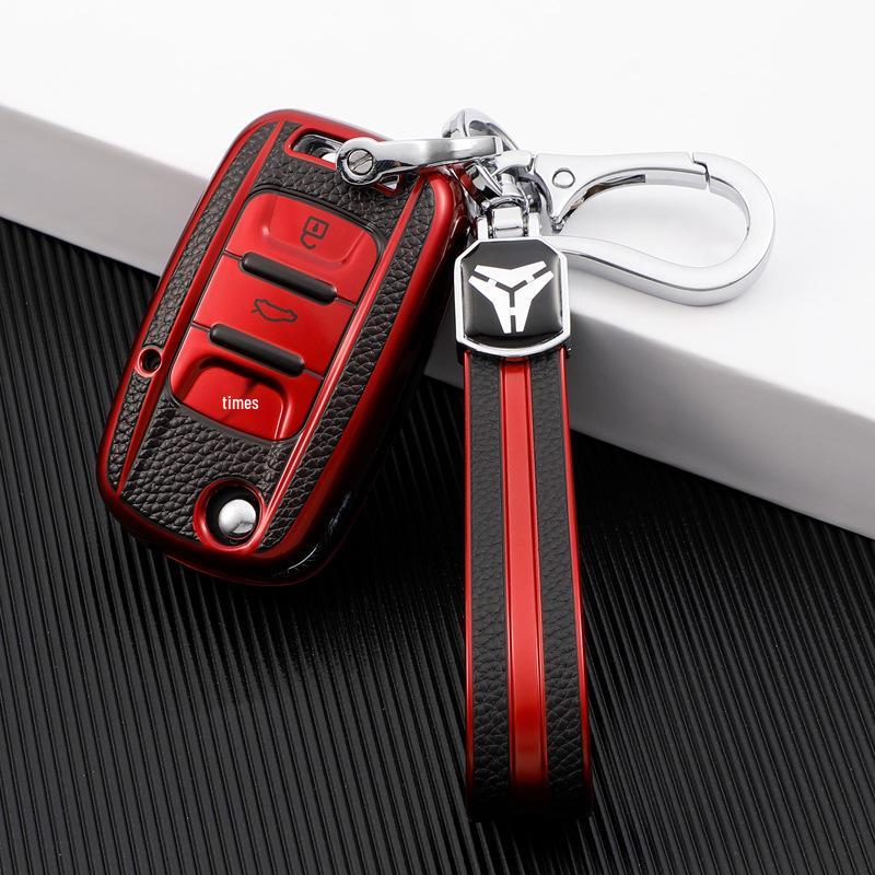 Wuling Hongguang & Zhiguang Key Case: Premium Leather Protective Shell for Men & Women