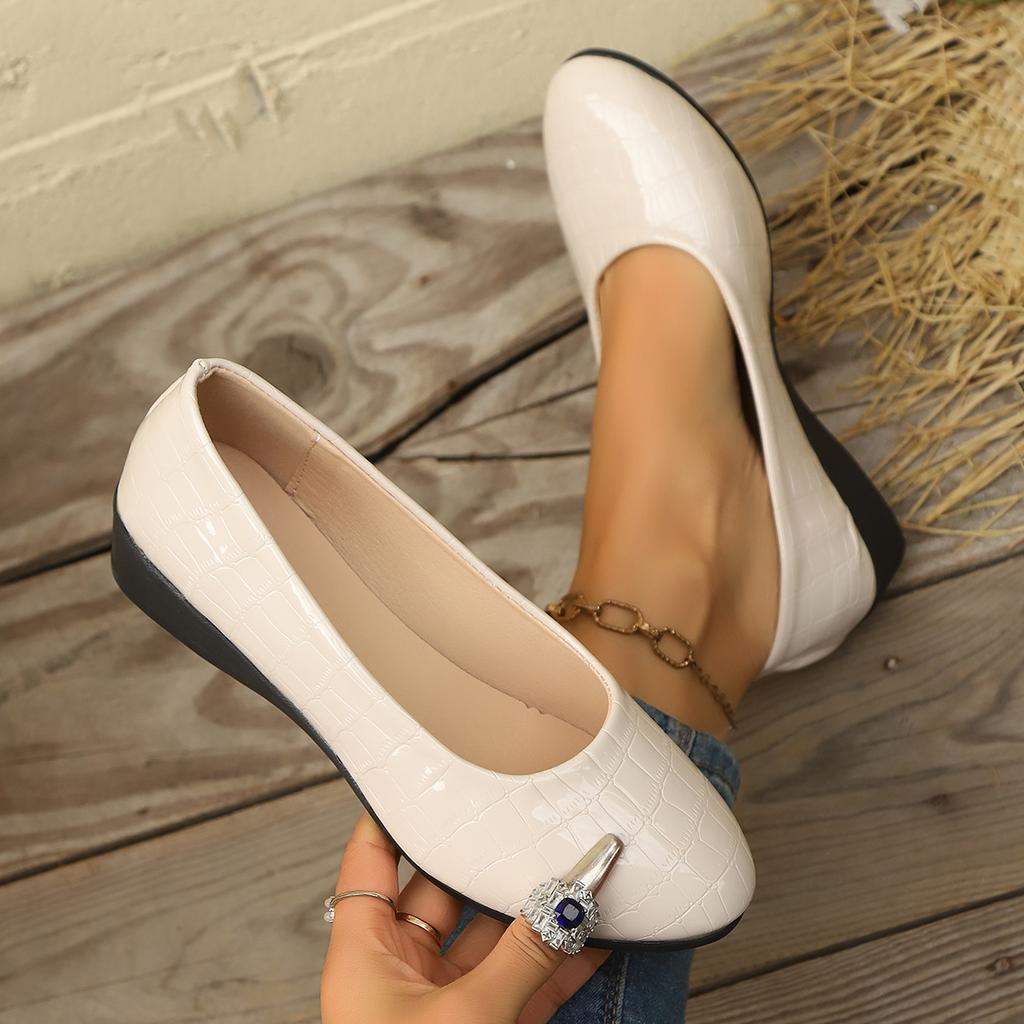 Women Flats Ballet Shoes Round Toe Shallow Mouth Loafers Shoes for Women Comfortable Driving Mary Jane Shoes Zapatos De Mujer