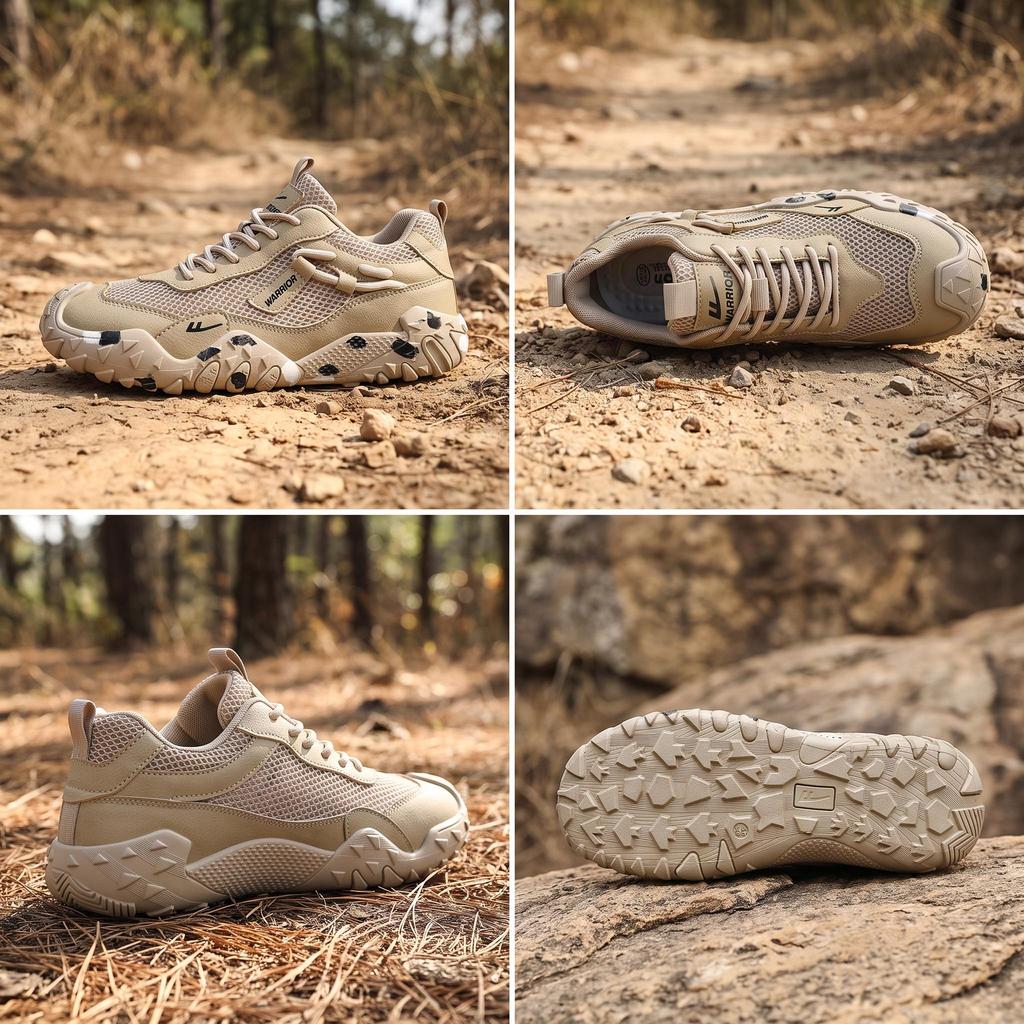 Warrior Breathable Comfortable Travel Hiking Fashion Trend Versatile Balance Lightweight Quick-Dry Low-Top Walking Shoes Men Walking Shoes WXY-N996N01