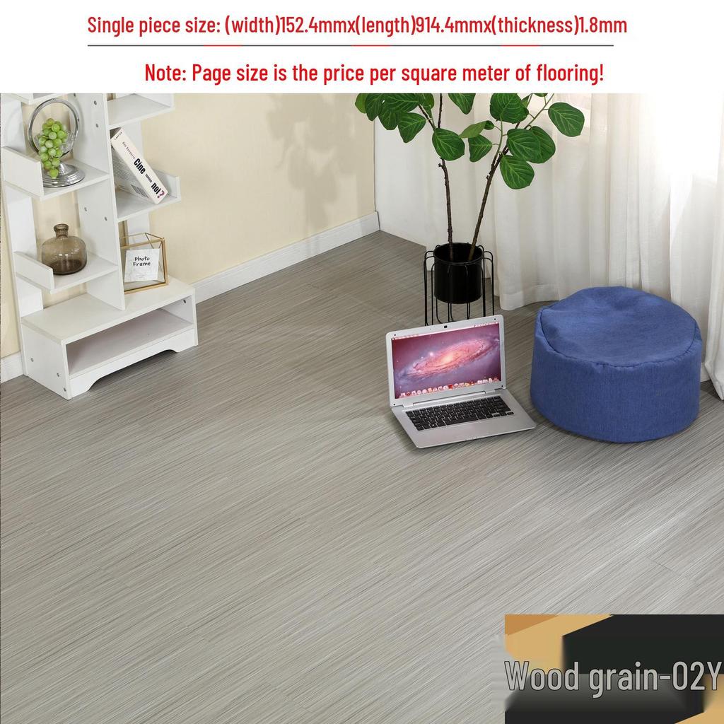 מדבקת רצפת אבן ויניל עמידה למים עם הדבקה עצמית: כיסוי PVC עבה ועמיד בפני שחיקה לחדרי שינה