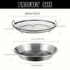 Polished Stainless Steel Oil Filter Tray, Reusable Round Mesh Basket for Frying/Grilling,All-Season Kitchen Strainer with Handle
