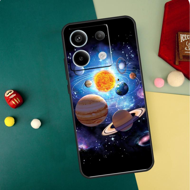 

Outer Space Planet Stars Moon Case For Xiaomi Redmi Note 13 Pro 14 12 11 10 15 Pro Plus Redmi 15 14C 13C 10C 12C 15C Funda Redmi 10