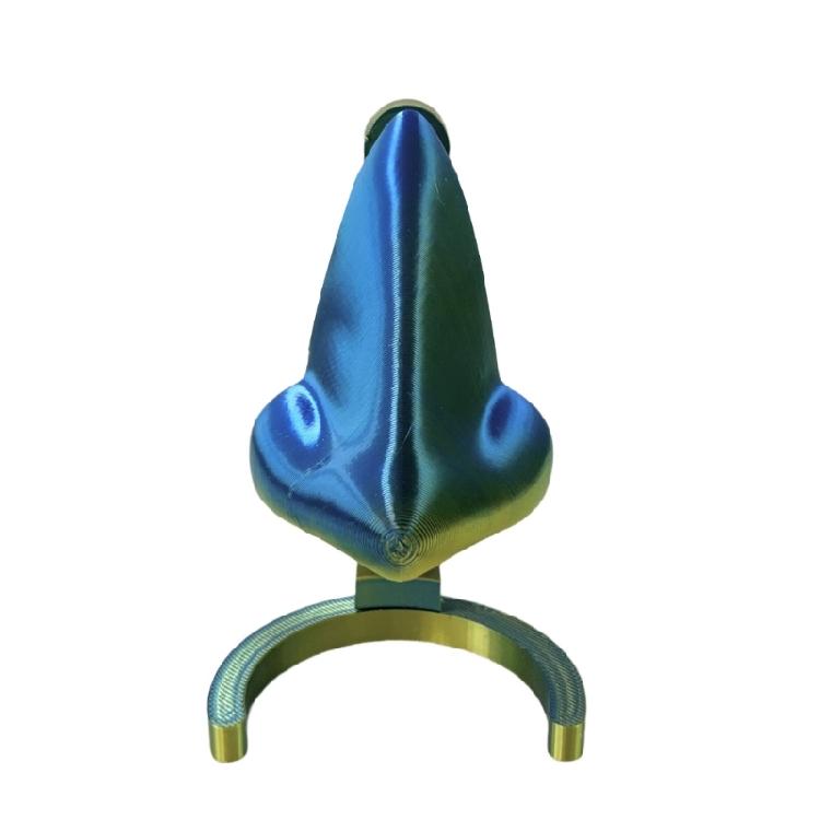

3D Printed Eyeglasses Stand Glasses Display Rack Eyewear Display Stand Office Desk Decoration and Easy Glasses Access золотистый/синий