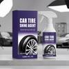 Long Lasting Tire Dressing Sprayed with Water Based Formula Quick Dry High Gloss UVB Protection for Car Motorcycle Tires