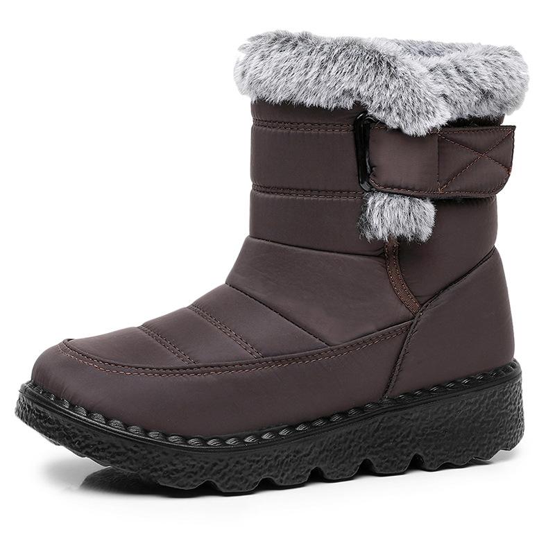 Women's Boots Winter Shoes for Woman Winter Boots Ankle Low Heels Men's  Waterproof Snow Boots with Fur Shoes