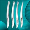 Xiaomi 4pcs Stainless Steel Tweezers Set for Sensitive Beige & Eyelid Facial Hair Removal - Professional Slant Tip Beauty Tools
