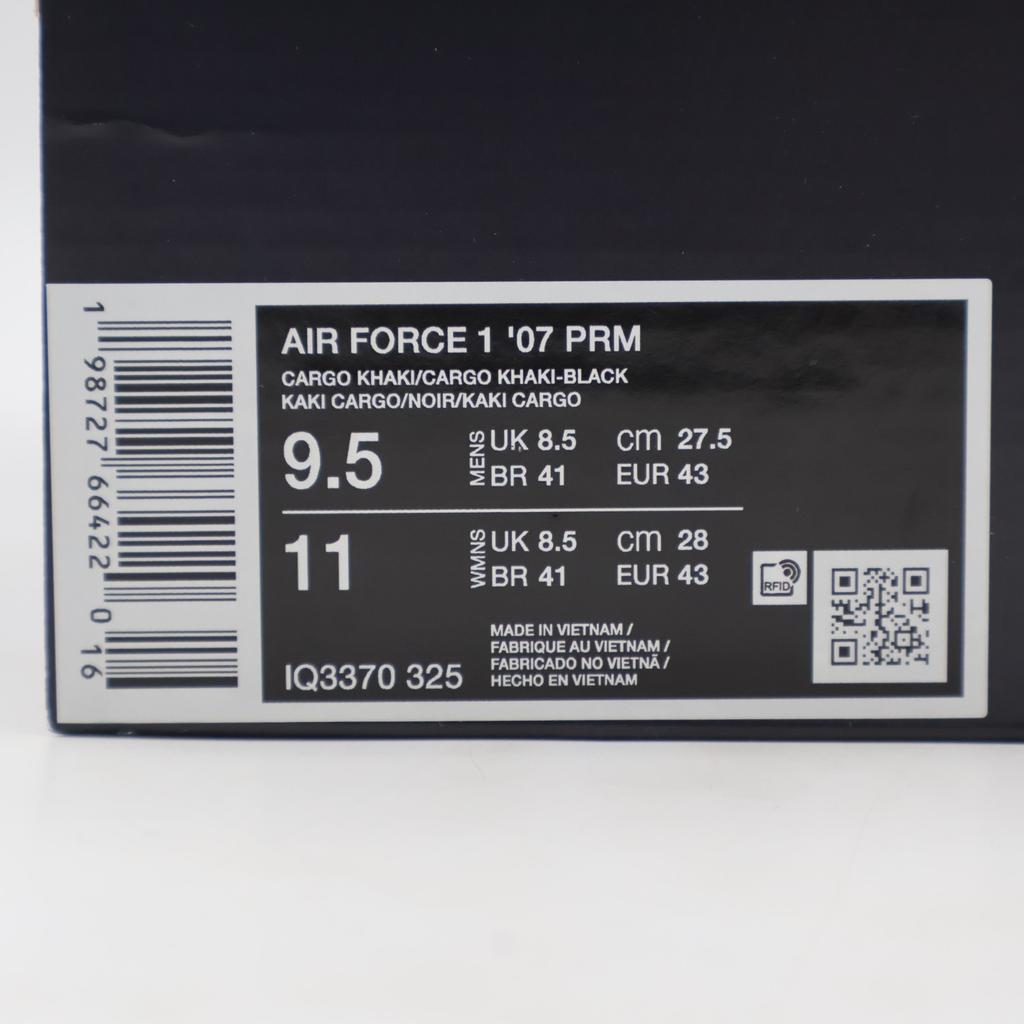 IQ3370-325 Nike Air Force 1 07 Low Morse Code Croc Cargo Khaki (Men's)