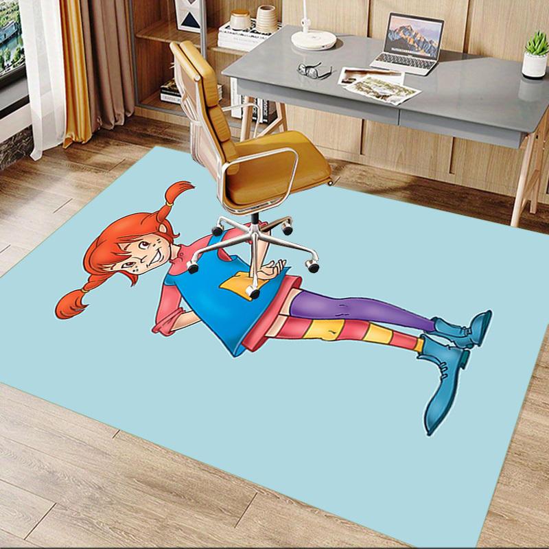 1PC Pippi Longstocking Extra Large Non Slip Floor Carpet, Office, Family, Bedroom, Studio Large Area Rug Indoor Rugs