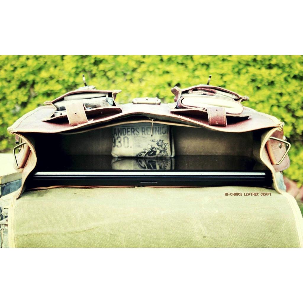 Vintage genuine leather men messenger bag man briefcase laptop shoulder bag