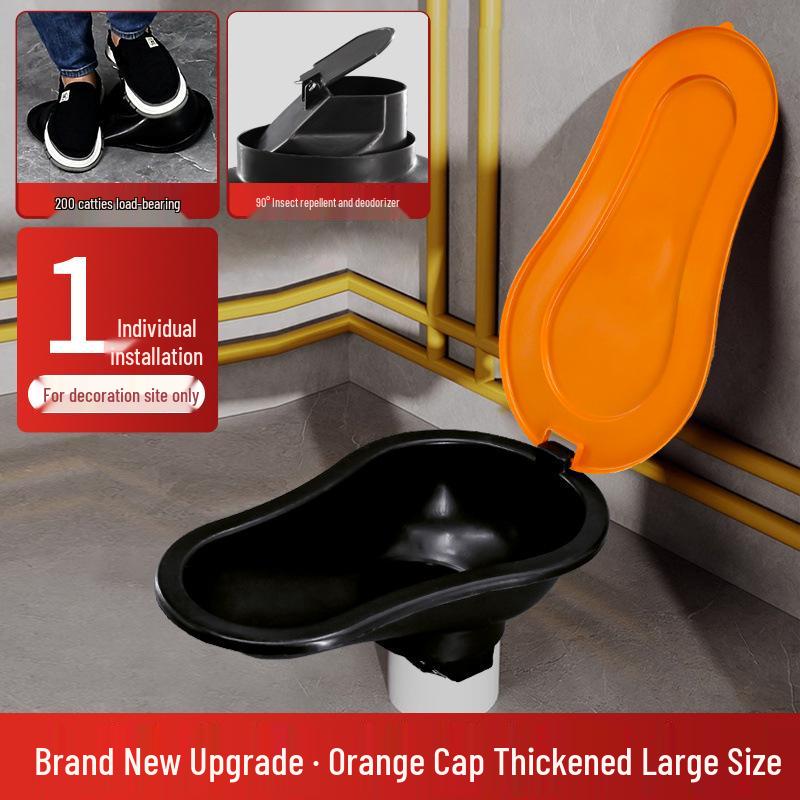 

Disposable Odor-Proof Flushable Squat Toilet for Construction Workers