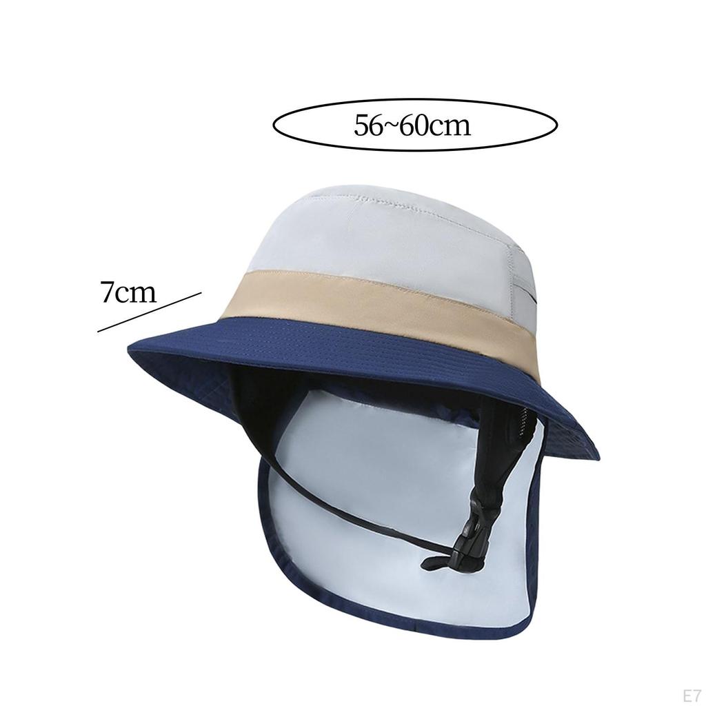 Bucket Hat Breathable Waterproof Summer Windproof Wide Brim Fisherman for Outdoor Water Sports