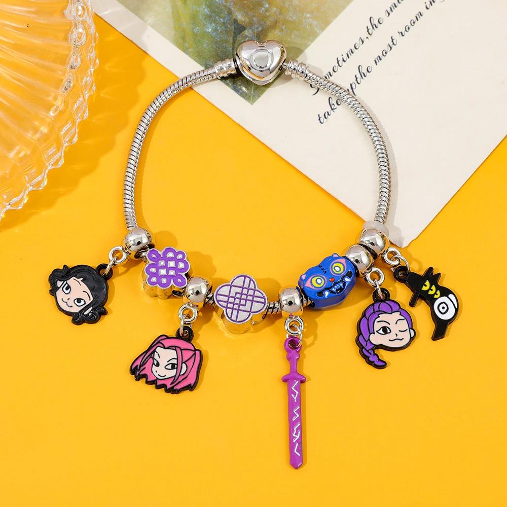 Chasseurs de démons Rumi Zoey Mira Corbeau Bracelet Mode Féminine Accessoires Fille Mignon Dessin Animé Anime Dérivé Bracelet Périphérique