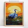 5D Diamond Painting Full Display Animal Crane Diamond Embroidery Full Round Cross Stitch