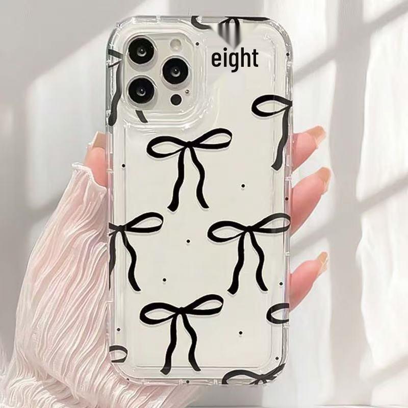 Gepunktete Schleife Mattierte Handyhülle für iPhone 13 Pro/15/17/15 Pro Max.