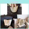 Pu Woven Beach Tote Bag For Summer Vacation And Casual Travel